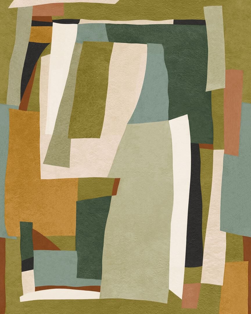 Mural abstrakcyjny geometryczny Casamance 71570204 Vernissage Exploration