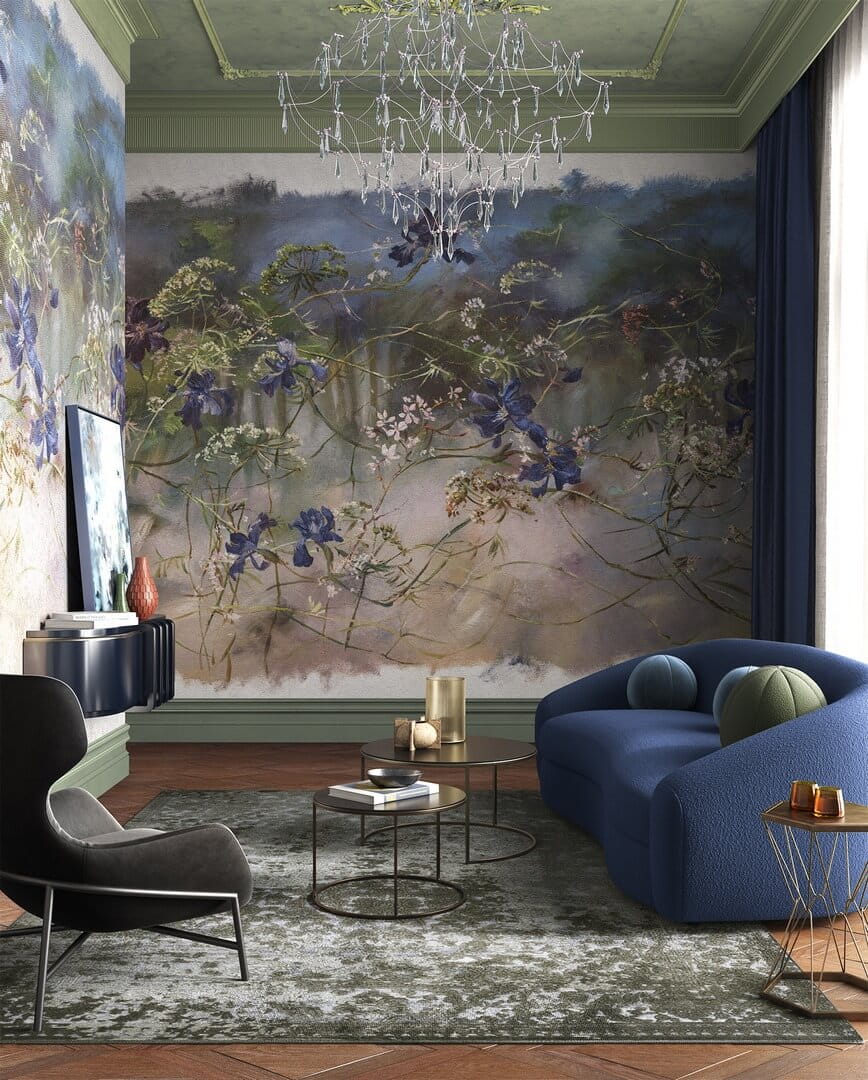 Fototapeta roślinna z irysami Wonderwall Blumarine 35031501
