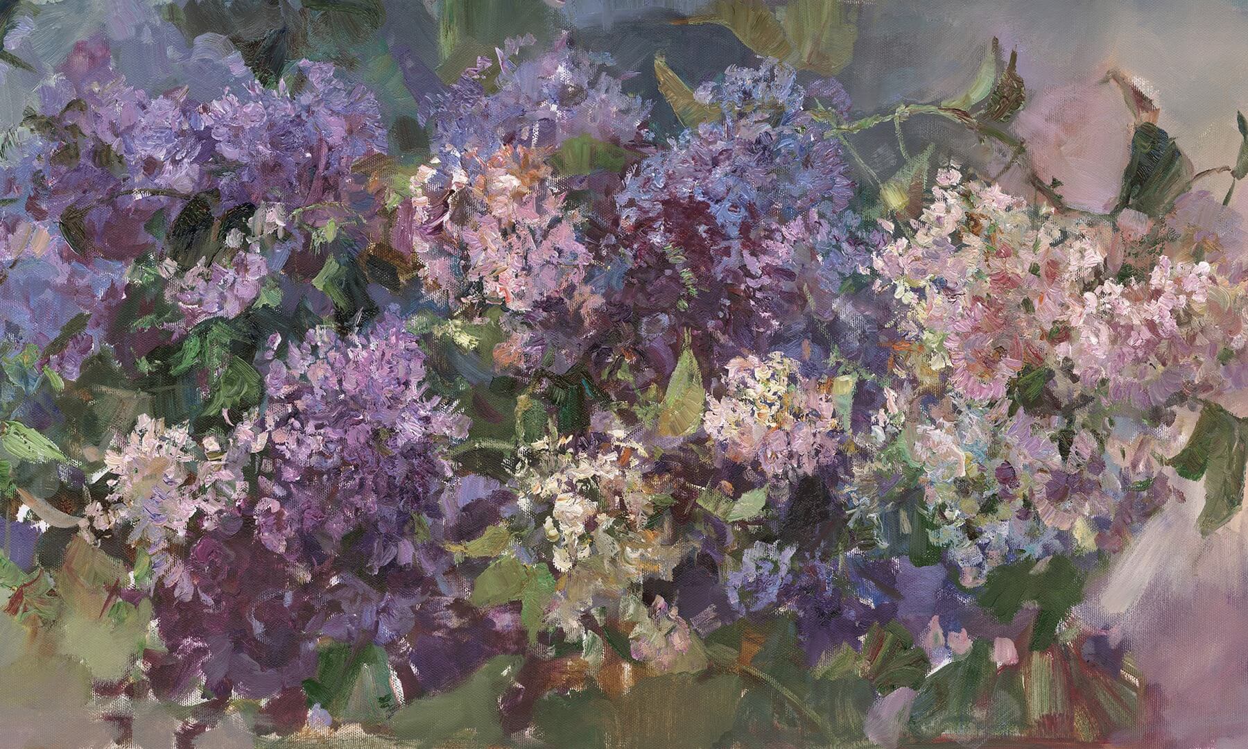 Fototapeta artystyczne kwiaty Wonderwall Violet 35032307