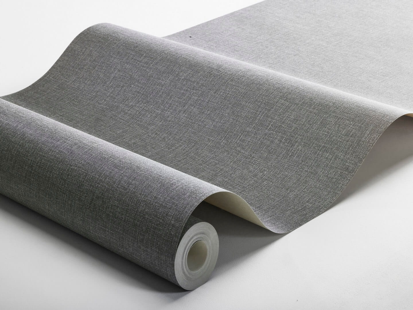 Tapeta minimalistyczna imitująca tkaninę Boras Tapeter 6119 Canvas Graphite Shades