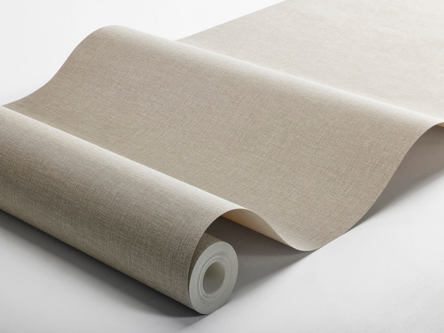 Tapeta minimalistyczna imitująca tkaninę Boras Tapeter 6124 Canvas Taupe Shades