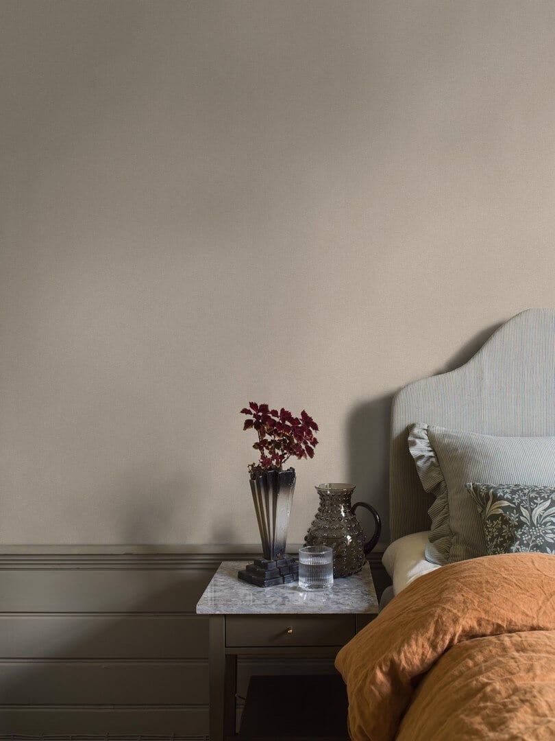 Tapeta minimalistyczna imitująca tkaninę Boras Tapeter 6124 Canvas Taupe Shades