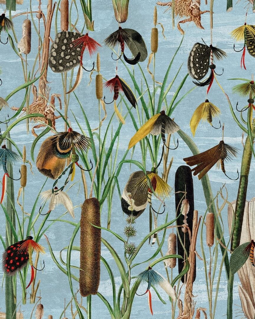 Tapeta podwodny świat Mind The Gap WP20721 FISHING FLIES The Wetlands