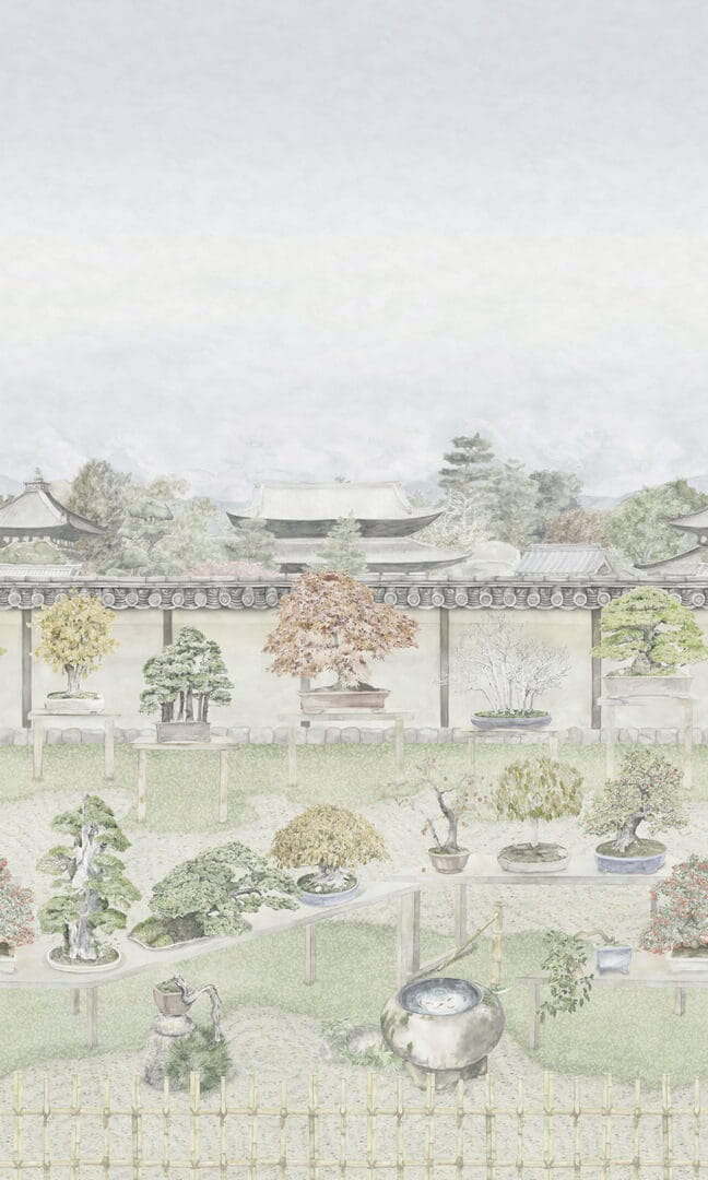 Mural krajobraz ogrodu Bonsai Cole & Son Bonsai Garden 126/1001 Shinrin Yoku