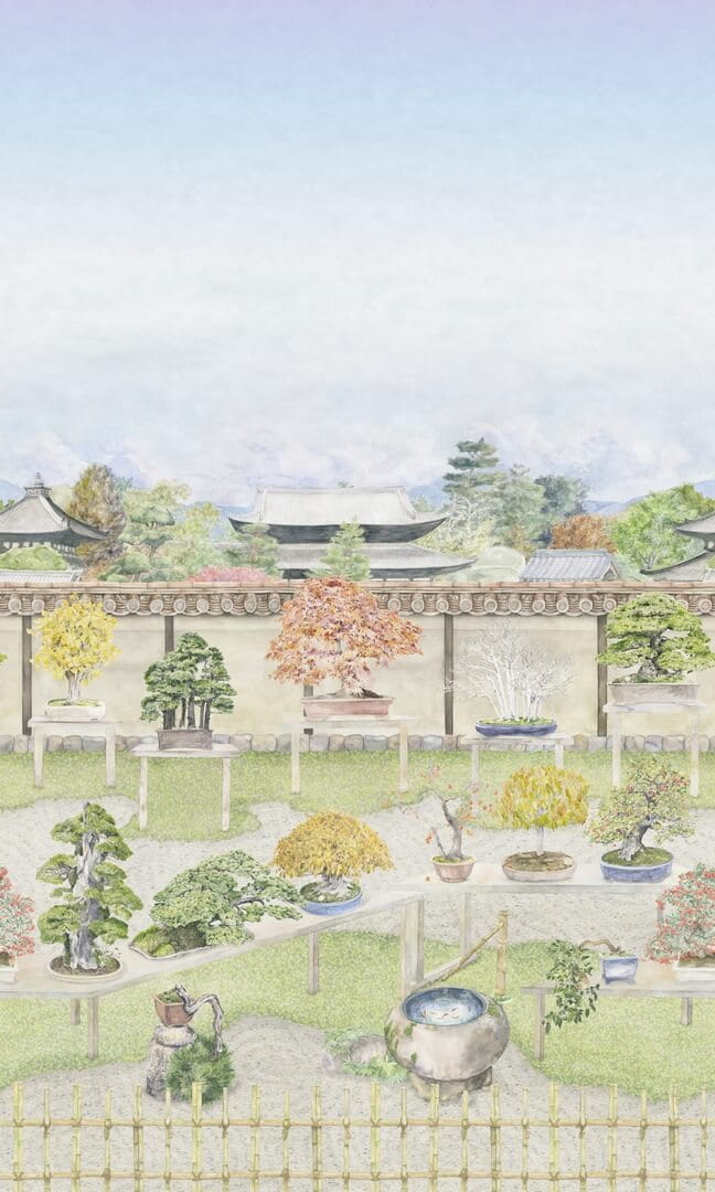 Mural krajobraz ogrodu Bonsai Cole & Son Bonsai Garden 126/1002 Shinrin Yoku