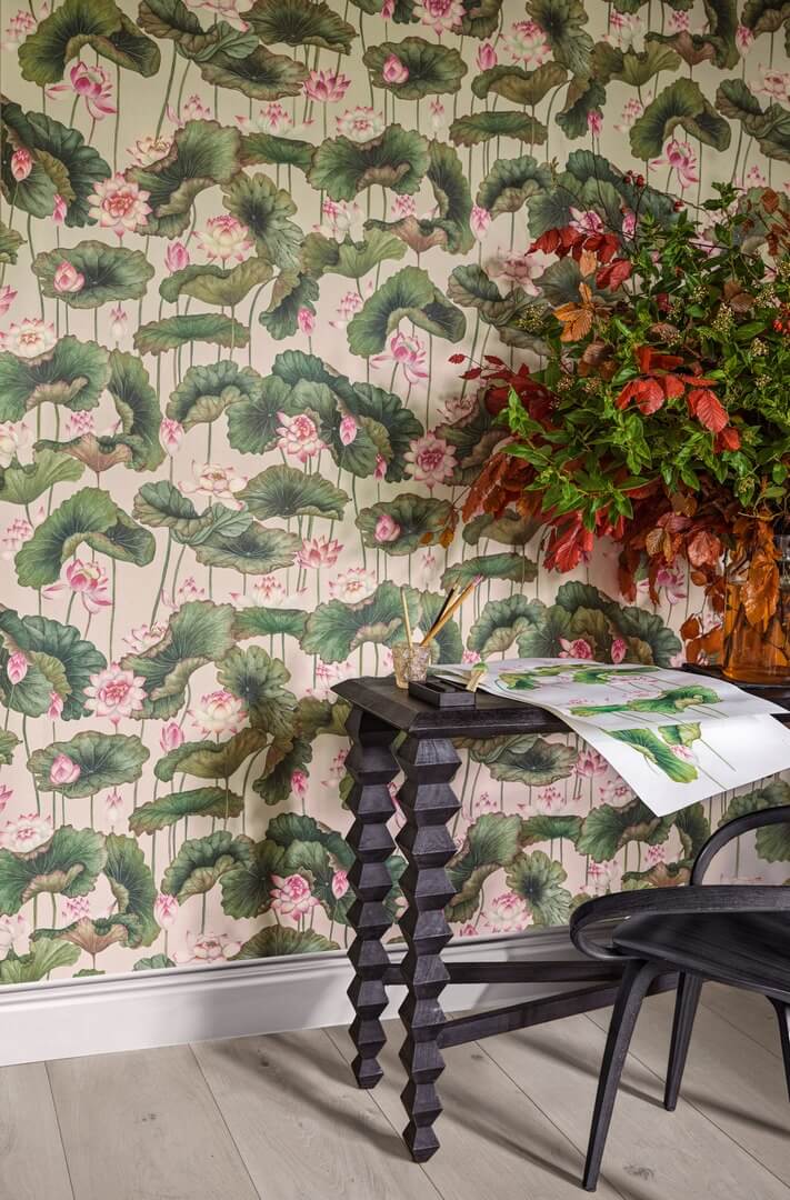 Tapeta lilie wodne Cole & Son Lily Lotus 126/9031 Shinrin Yoku