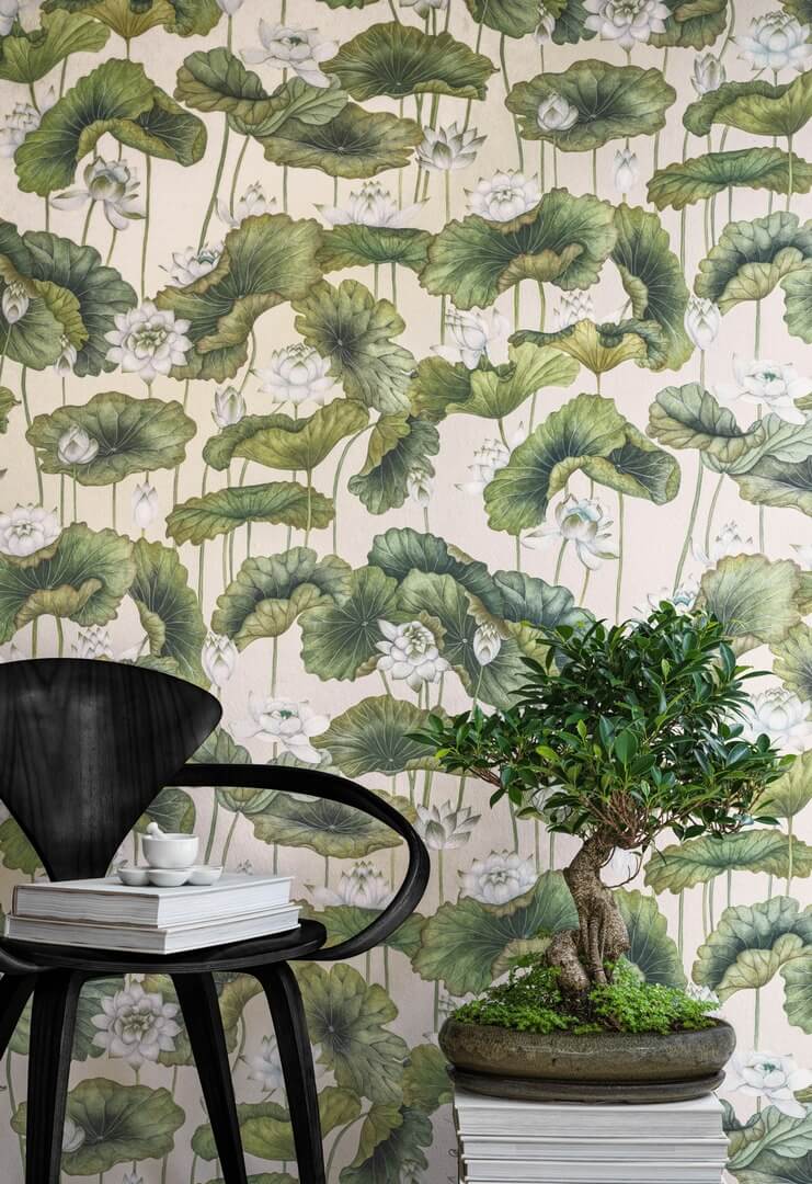 Tapeta lilie wodne Cole & Son Lily Lotus 126/9032 Shinrin Yoku