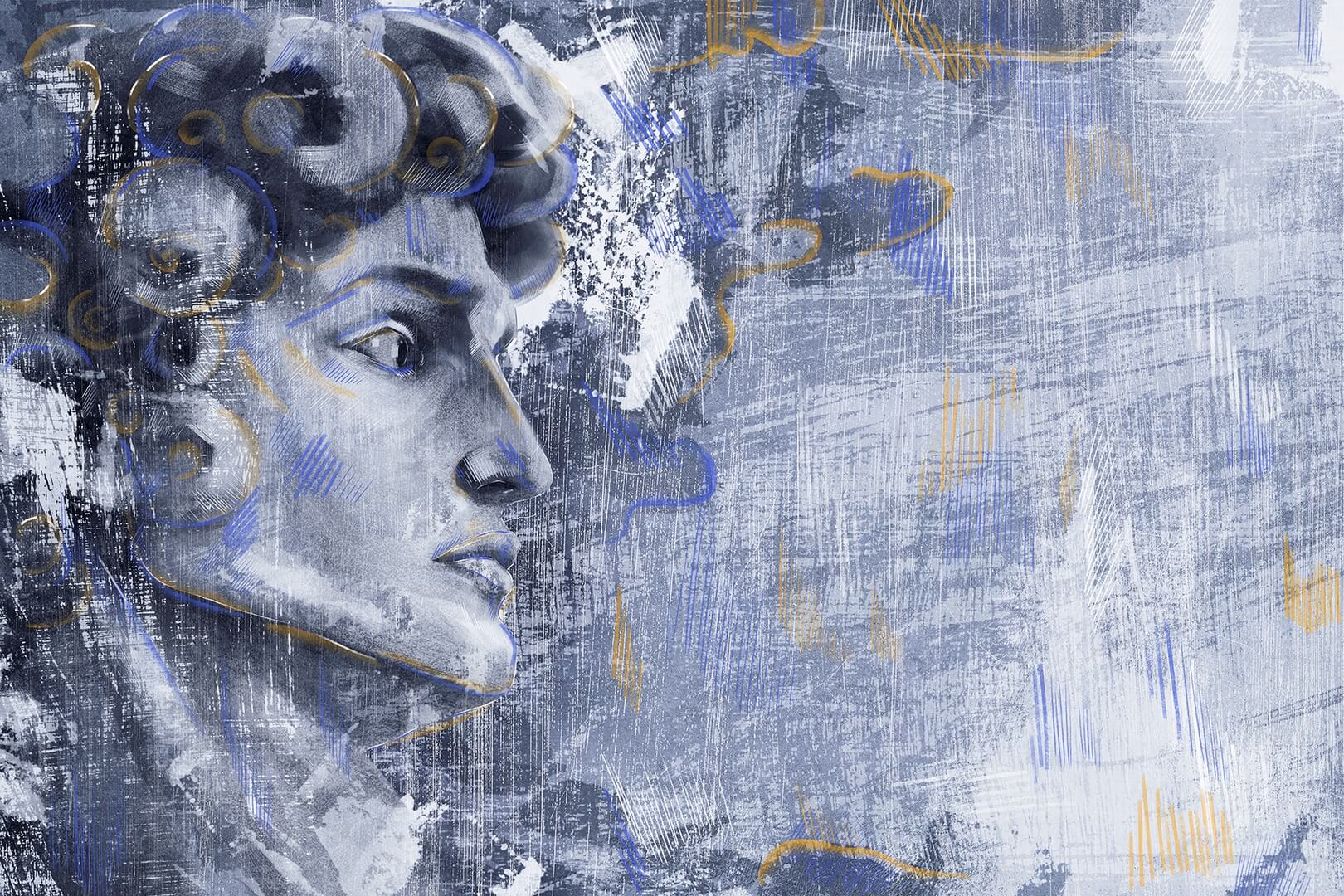 Fototapeta posąg twarz Lorenso TPA 1024 0110 03 Davius