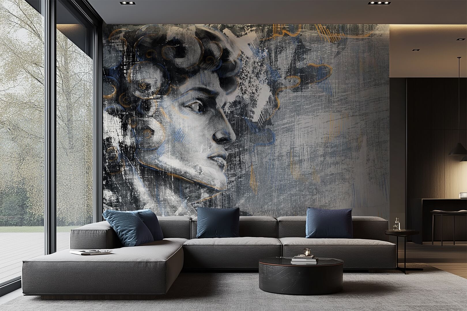 Fototapeta posąg twarz Lorenso TPA 1024 0110 06 Davius