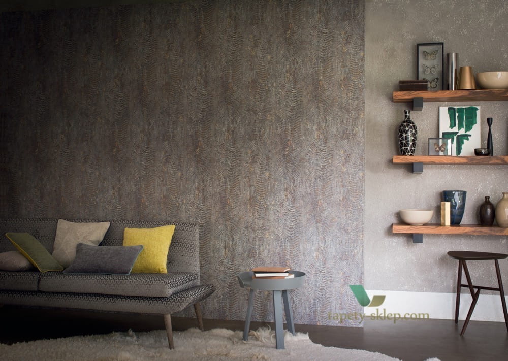 Tapeta w elipsy Casamance 73480679 Copper