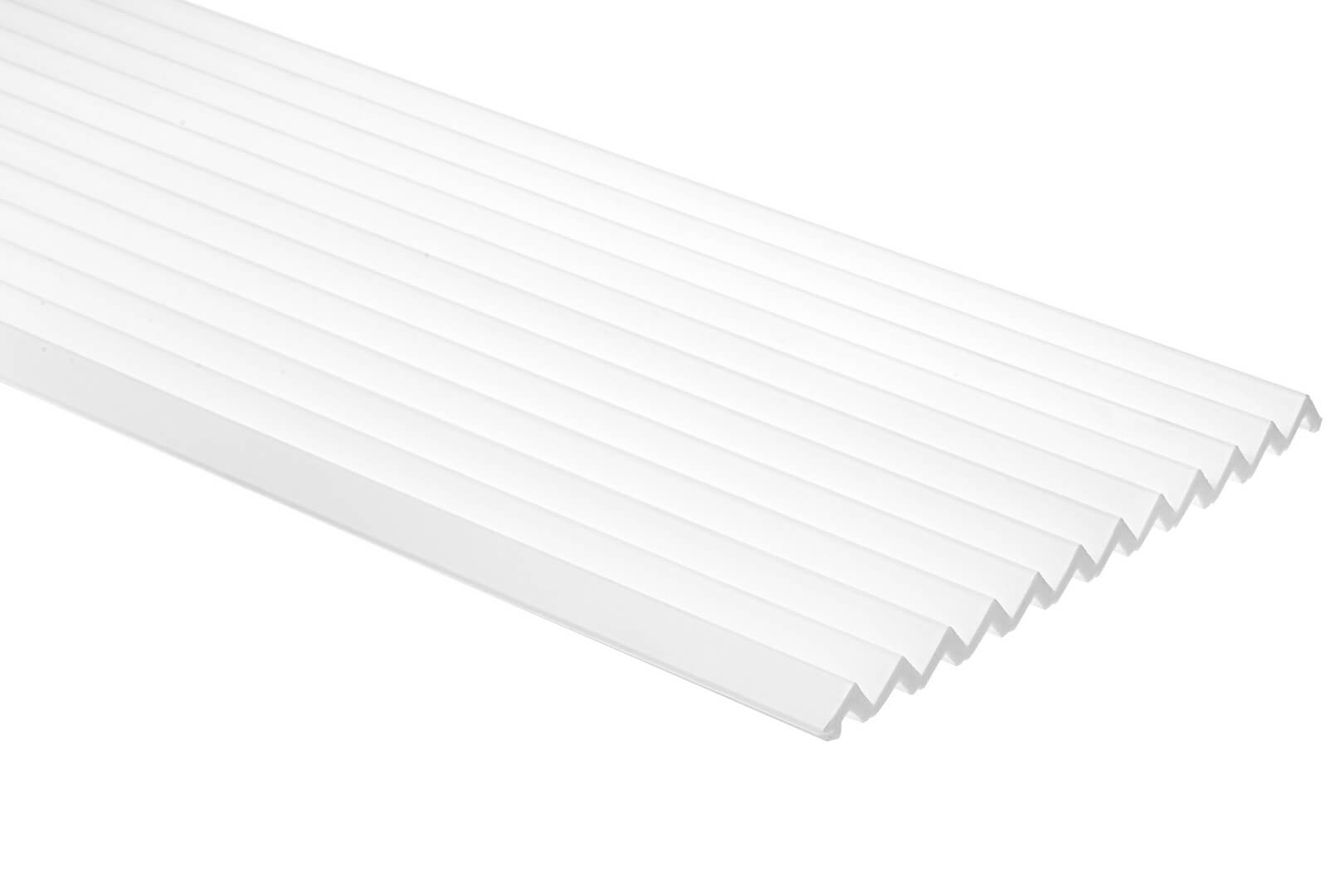 Panel ścienny 3D trójkąty malowany na biało WP003TP Vivid Mardom Decor - wys. 200 cm