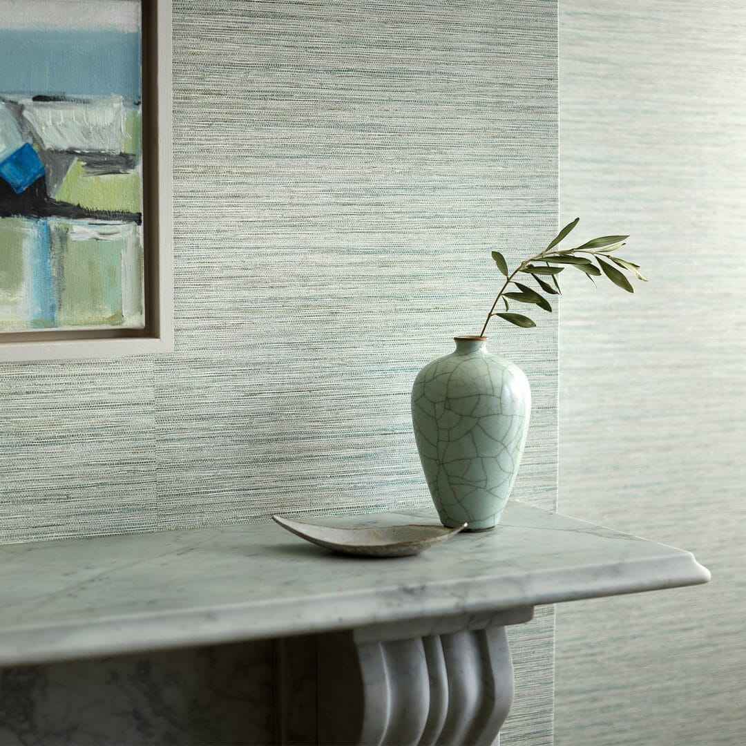 Tapeta imitująca płótno Romo W461/14 Esai Seagrass Embossed Textured Wallcoverings