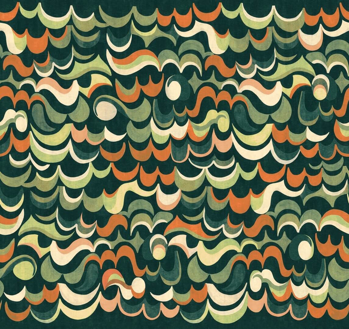 Mural w stylu retro Khroma DGRHA1043 Cheviot Rhapsody