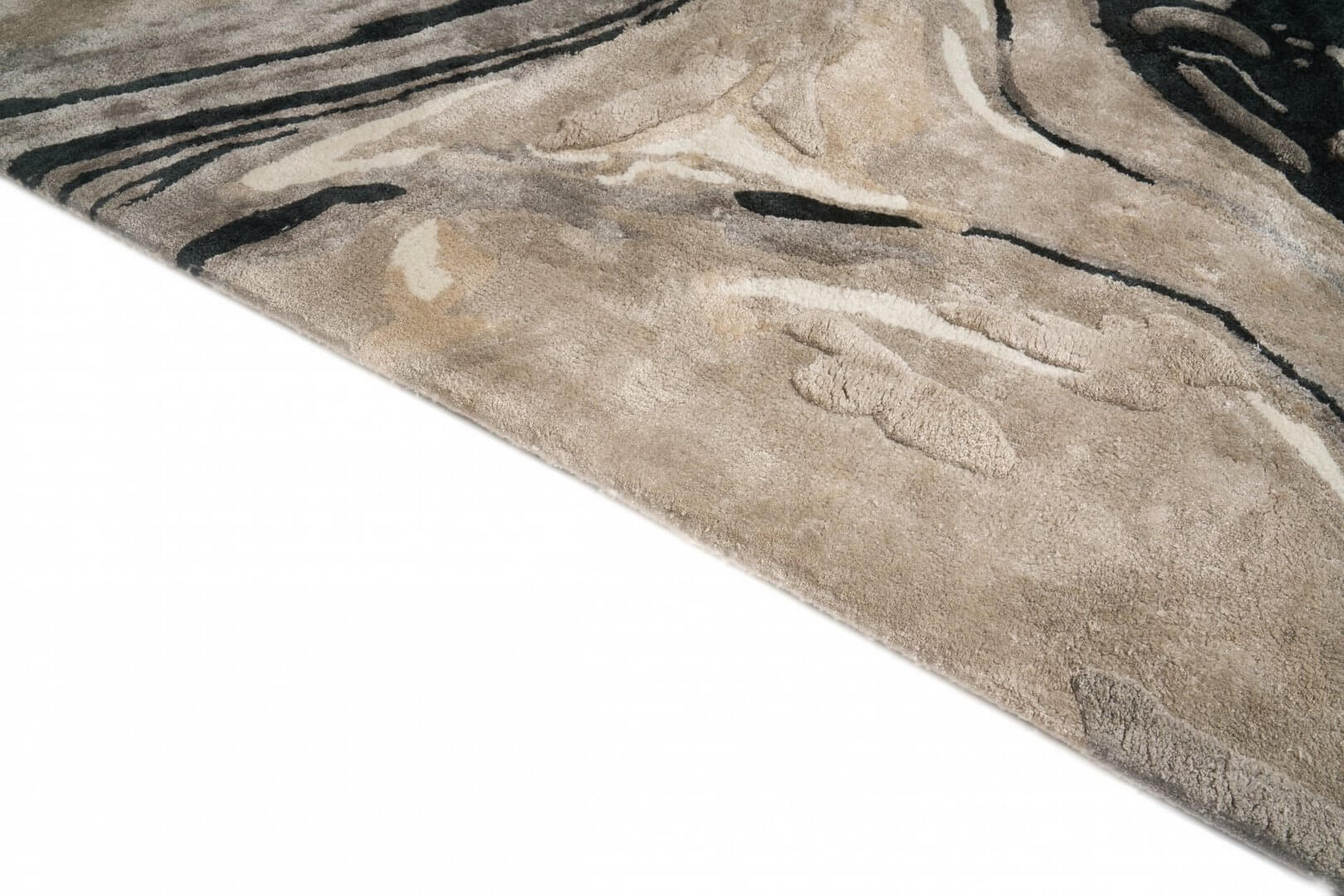 Dywan abstrakcyjny BLUR BLACK Handmade Collection Carpet Decor Fargotex