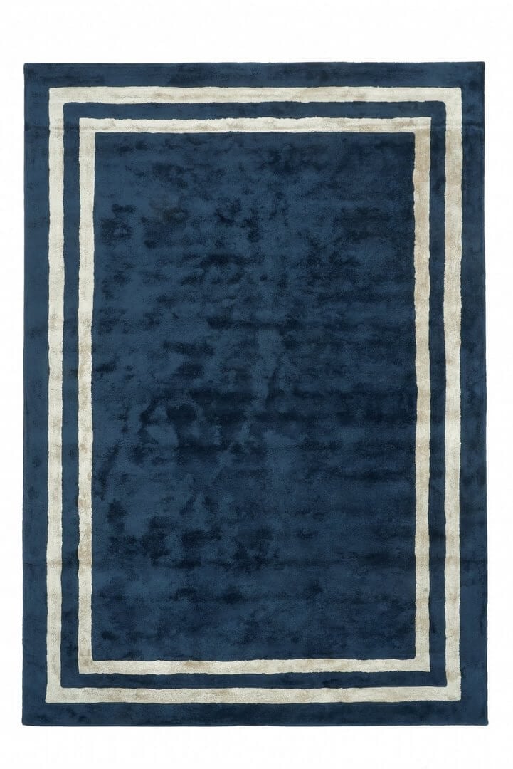 Dywan wiskozowy granatowy PIAZZA BLUE Handmade Collection Carpet Decor Fargotex
