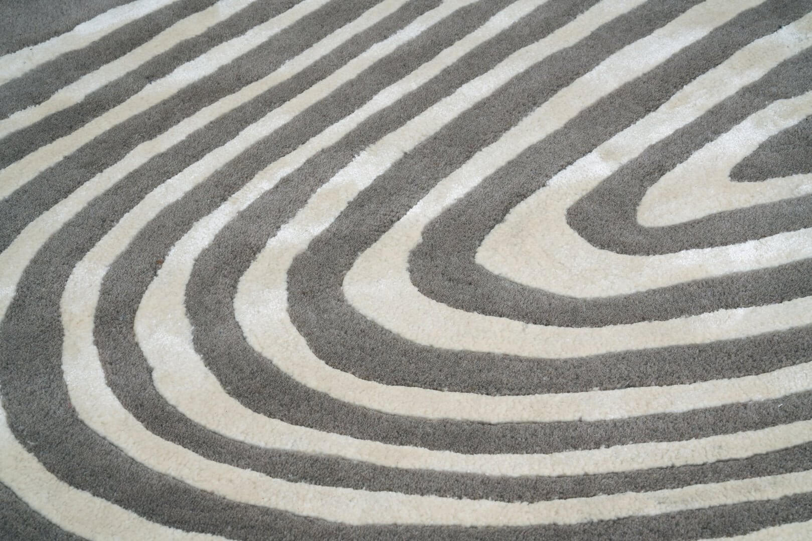 Dywan nowoczesny linie szary SAHARA BEIGE Handmade Collection Carpet Decor Fargotex