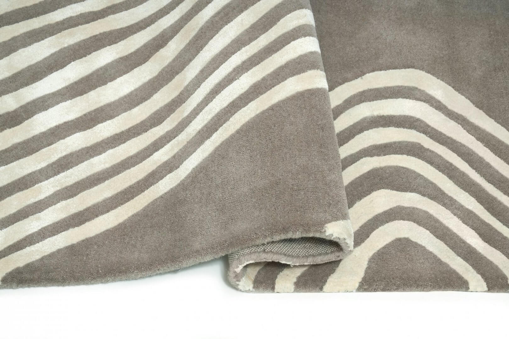 Dywan nowoczesny linie szary SAHARA BEIGE Handmade Collection Carpet Decor Fargotex