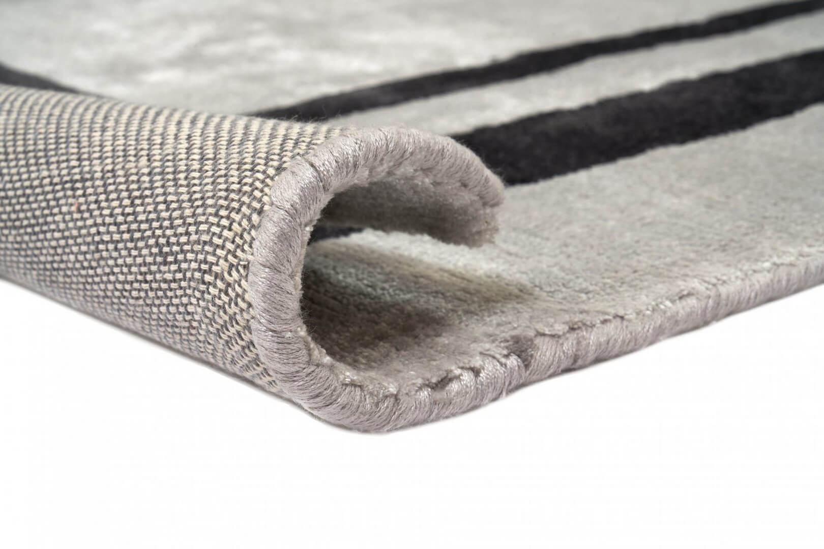 Dywan wiskozowy szary STRADA GRAY Handmade Collection Carpet Decor Fargotex