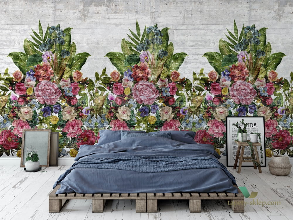 Fototapeta Rebel Walls R15762 Flower Burst Concrete
