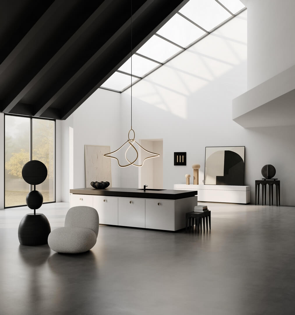 Lampa wisząca nowoczesna LED 243005 Kumo Chandelier Big Brass 101 Copenhagen