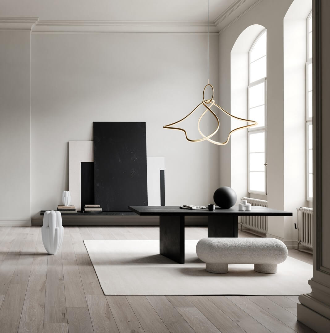 Lampa wisząca nowoczesna LED 243005 Kumo Chandelier Big Brass 101 Copenhagen