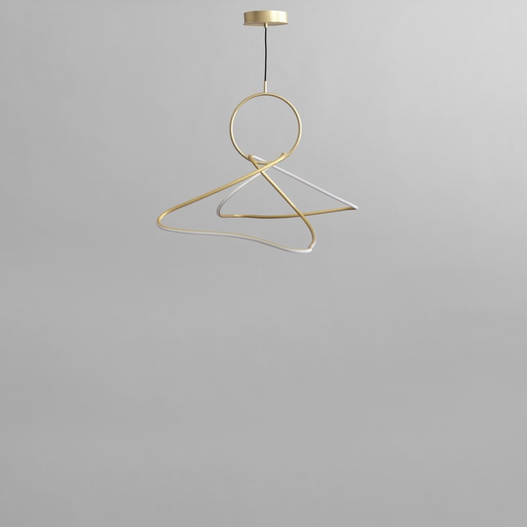 Lampa wisząca nowoczesna LED 243006 Kumo Chandelier Mini Brass 101 Copenhagen