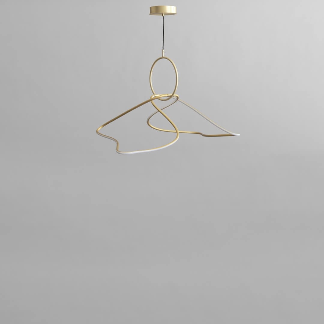 Lampa wisząca nowoczesna LED 243006 Kumo Chandelier Mini Brass 101 Copenhagen