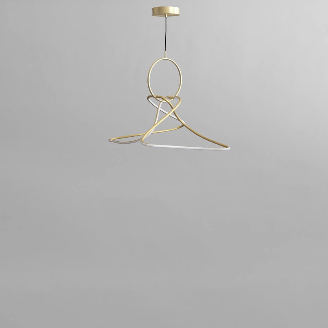 Lampa wisząca nowoczesna LED 243006 Kumo Chandelier Mini Brass 101 Copenhagen