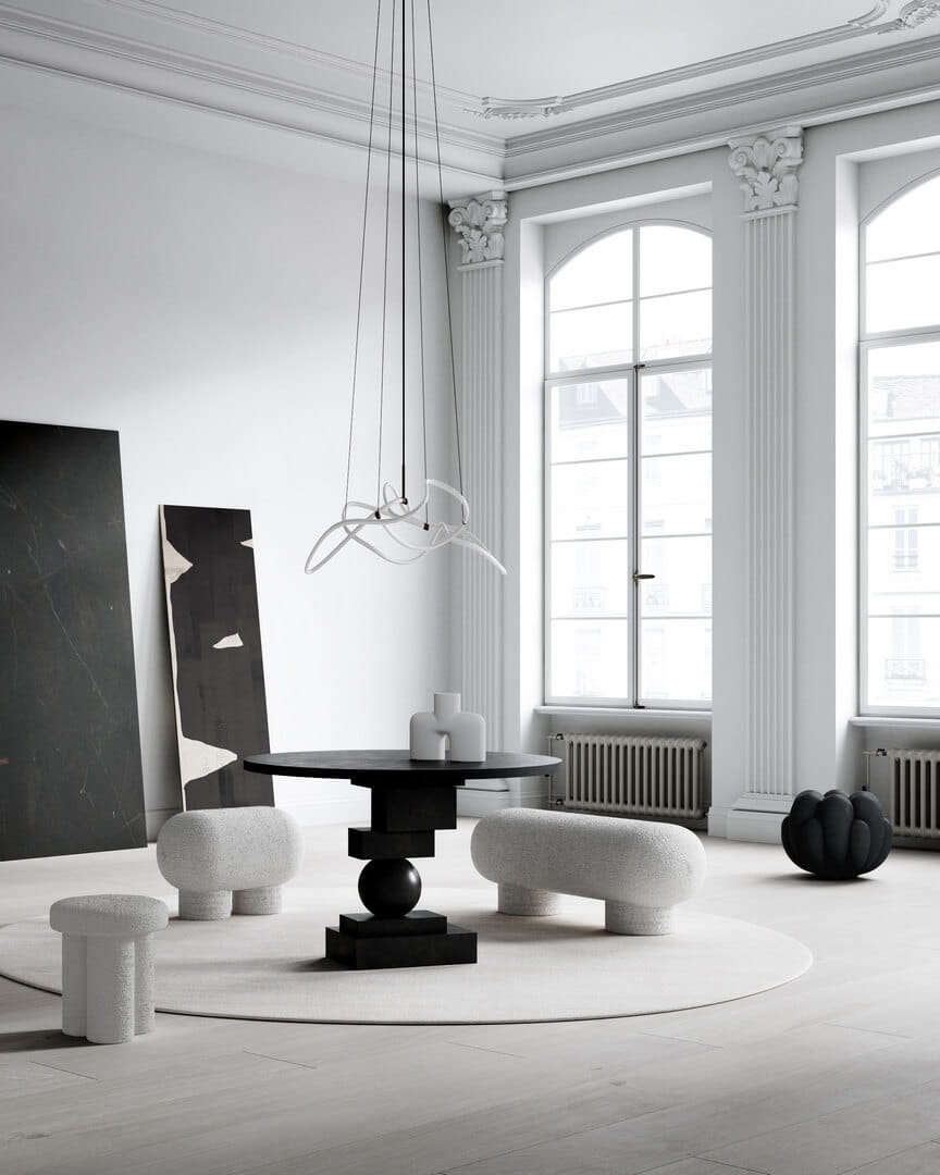 Lampa wisząca nowoczesna LED 233011 Ghost Chandelier Big - Neon 101 Copenhagen