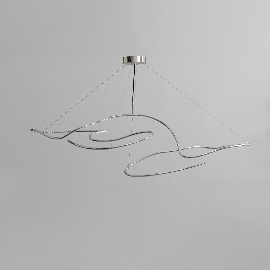 Lampa wisząca nowoczesna LED 242013 Ghost Chandelier Big Chrome 101 Copenhagen