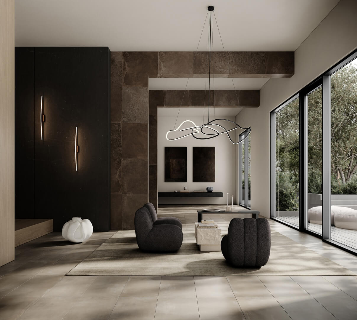 Lampa wisząca nowoczesna LED 243003 Ghost Chandelier Big Burned Black 101 Copenhagen