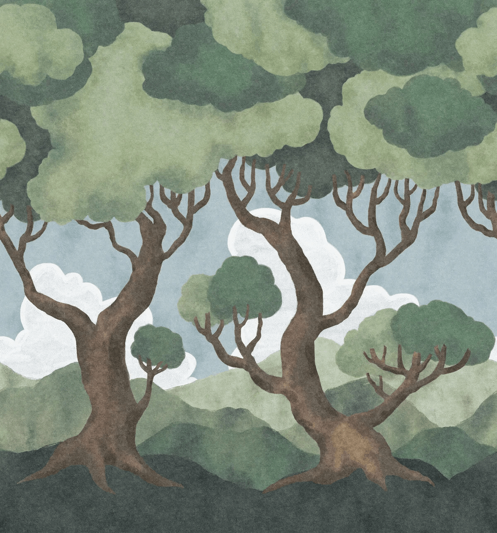 Mural drzewa Boras Tapeter Studio 9619W In The Forest