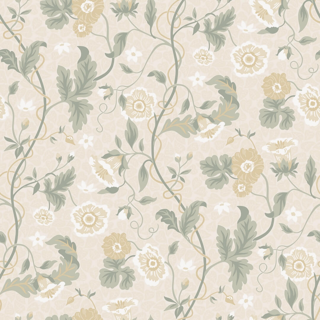 Tapeta roślinne pnącza Sandberg S10498 Ulla Sandstone Snickarglädjen & Lovisaslind