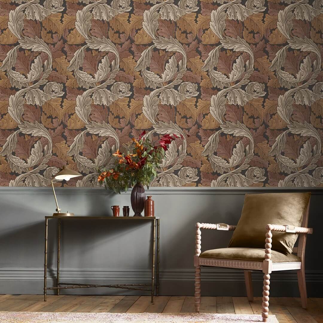 Tapeta liście akantu Graham & Brown Acanthus 124224 William Morris At Home