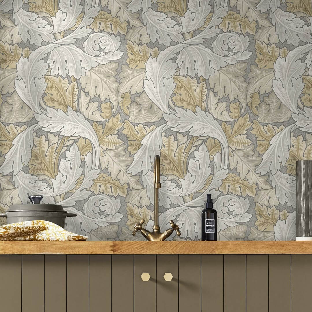Tapeta liście akantu Graham & Brown Acanthus 124226 William Morris At Home