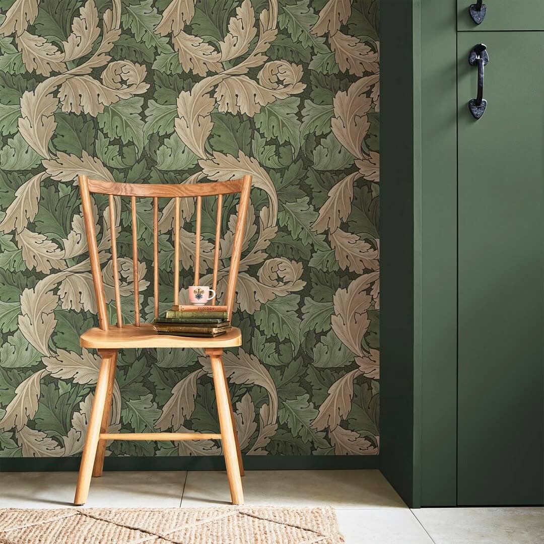 Tapeta liście akantu Graham & Brown Acanthus 124227 William Morris At Home