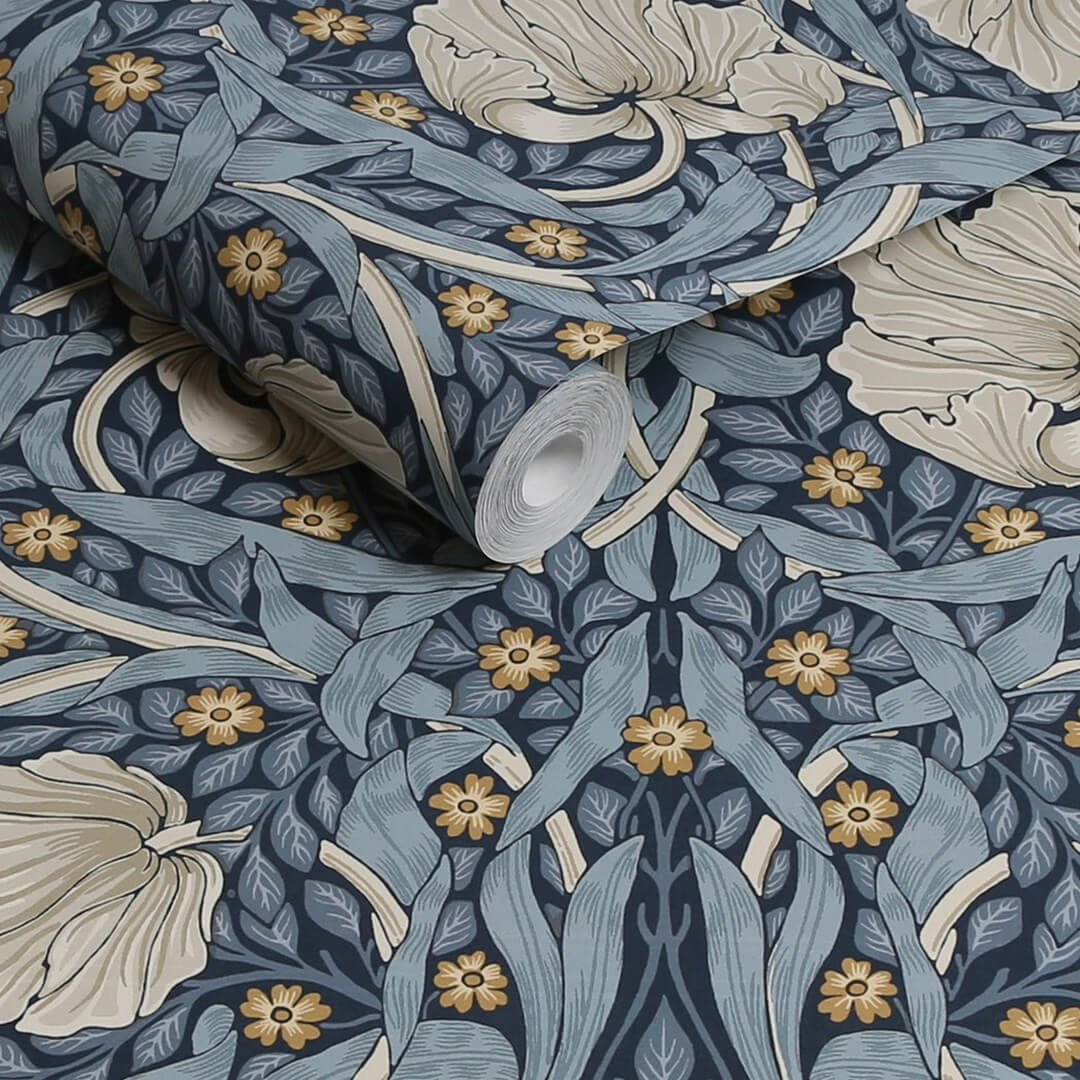 Tapeta kwiaty i liście Graham & Brown Pimpernel 124241 William Morris At Home