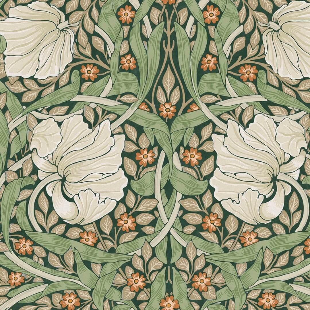 Tapeta kwiaty i liście Graham & Brown Pimpernel 124242 William Morris At Home