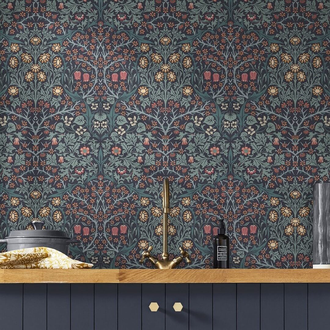 Tapeta roślinna Graham & Brown Blackthorn 124251 William Morris At Home