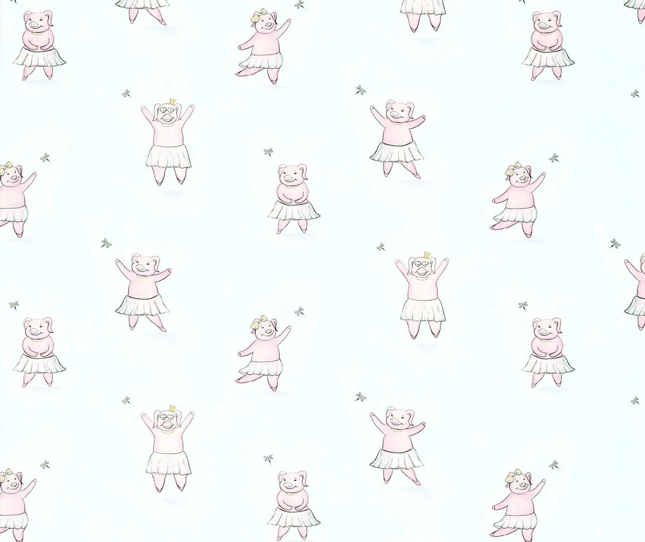 Tapeta tańczące świnki Hohenberger 27569 Happy Piggy Happy Inner Child