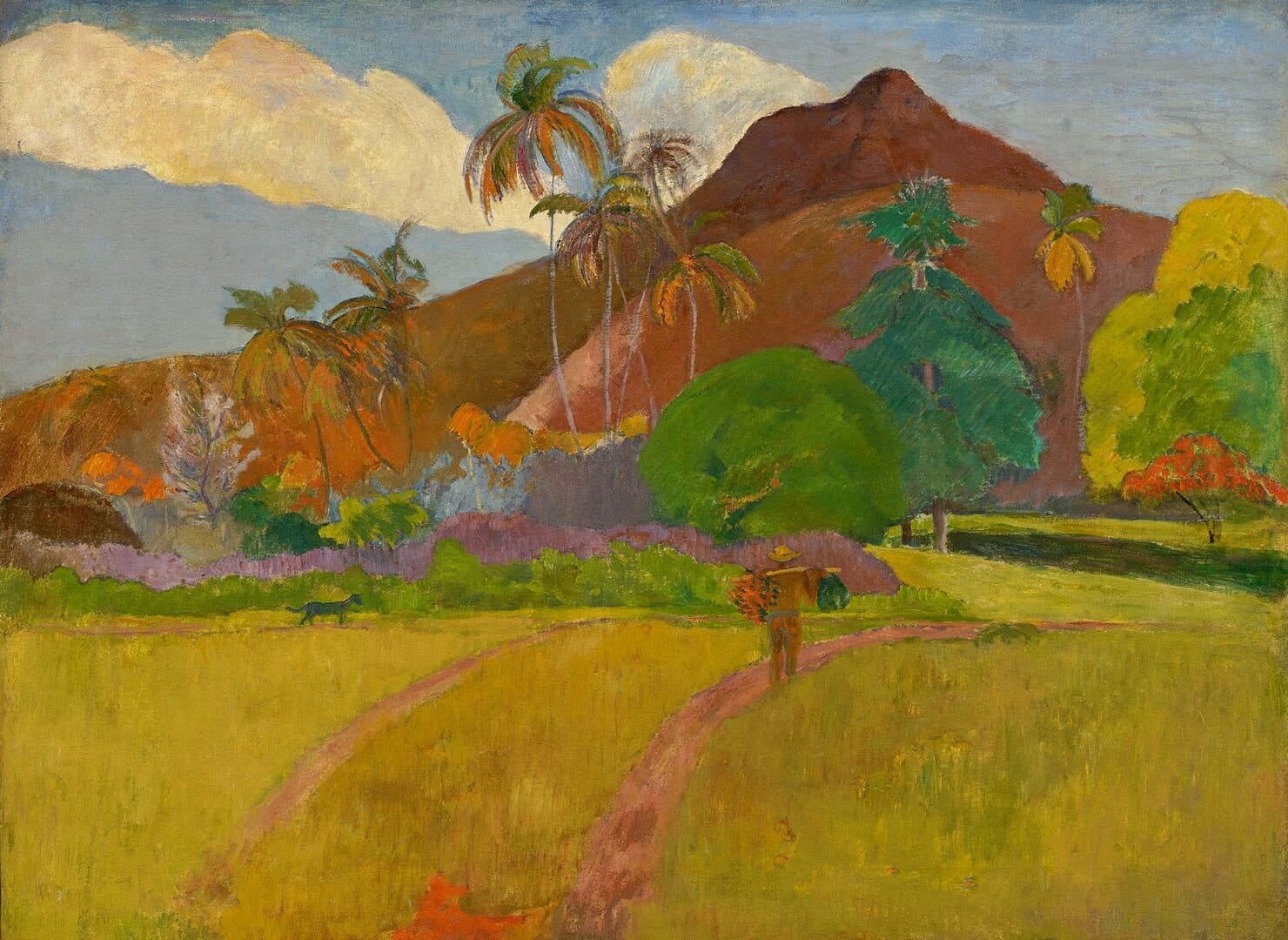 Fototapeta egzotyczny krajobraz Rebel Walls R20535 Tahitian Landscape by Gauguin First Rebels