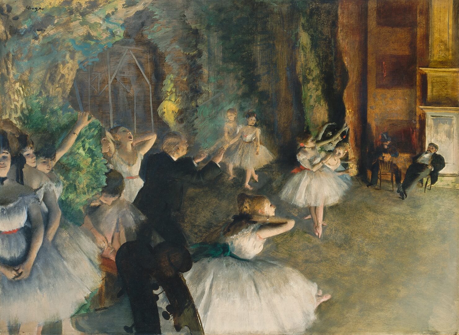 Fototapeta baletnice Rebel Walls R20549 The Rehearsal of the Ballet Onstage by Degas First Rebels