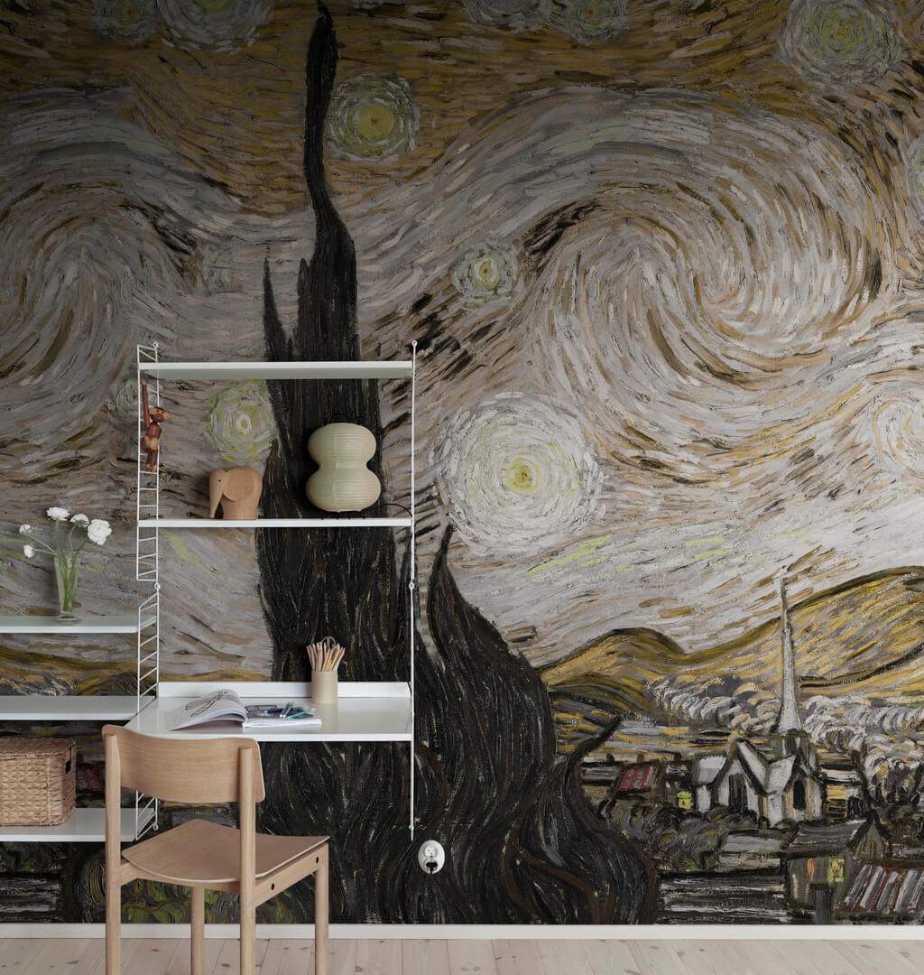 Fototapeta artystyczna Rebel Walls R20556 Starry Night Brown First Rebels