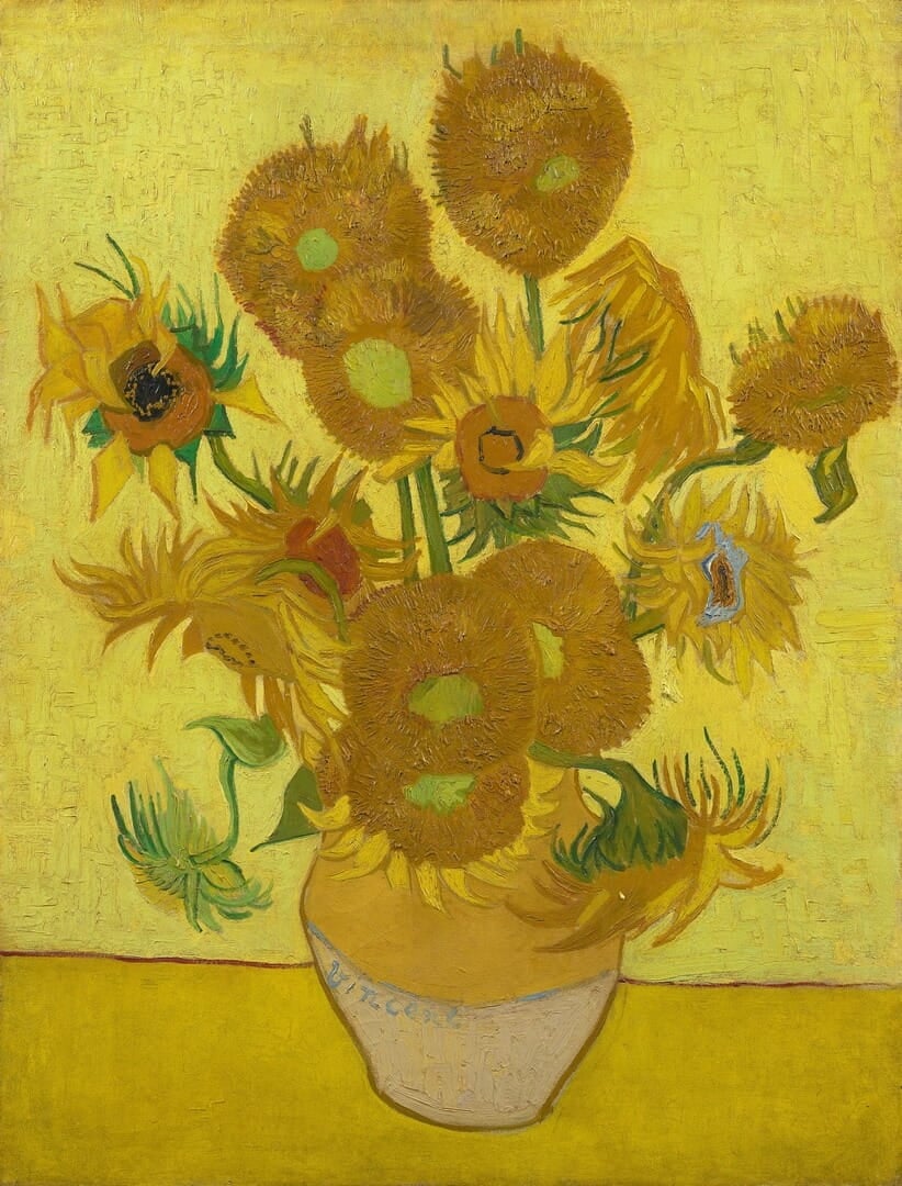 Fototapeta słoneczniki Vincenta van Gogha Rebel Walls R20557 Sunflowers by Van Gogh First Rebels