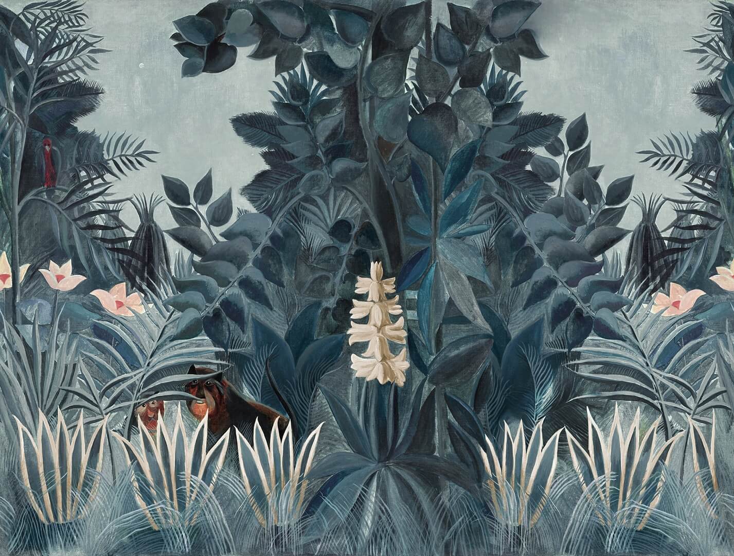 Fototapeta tropikalna Rebel Walls R20577 The Equatorial Jungle Blue First Rebels