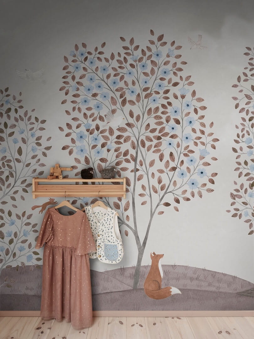 Fototapeta botaniczna Rebel Walls R20583 Happy Haven Beige Family Fun