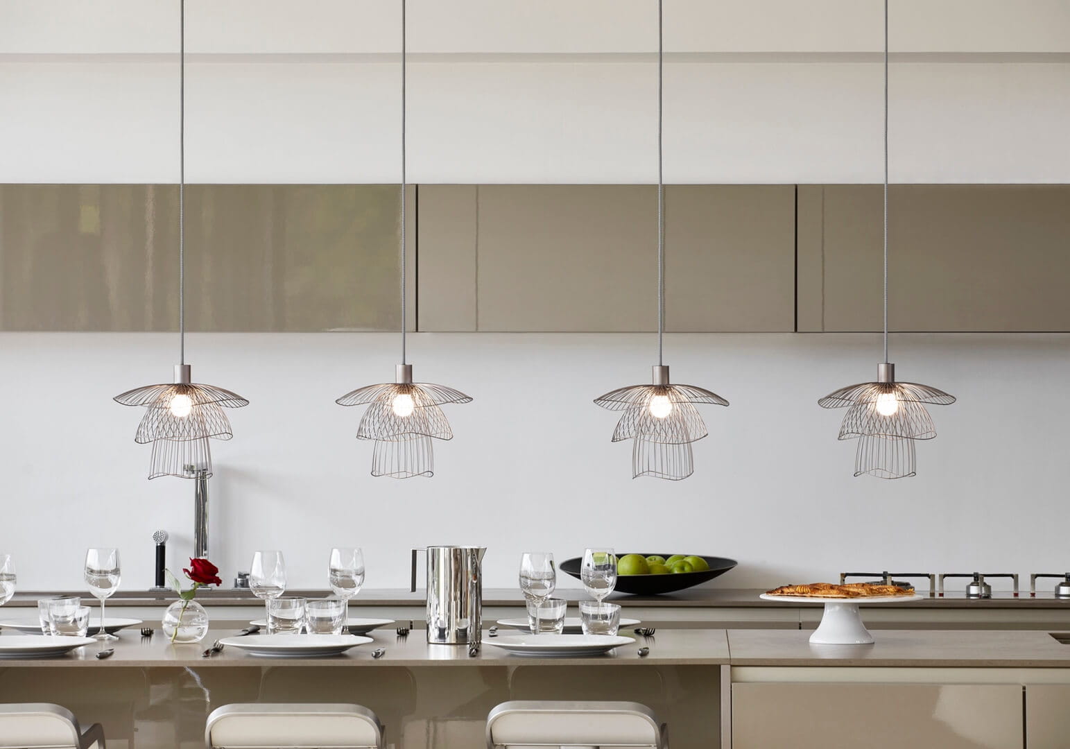 Lampa wisząca Forestier Papillon XS Taupe Metallique 20973