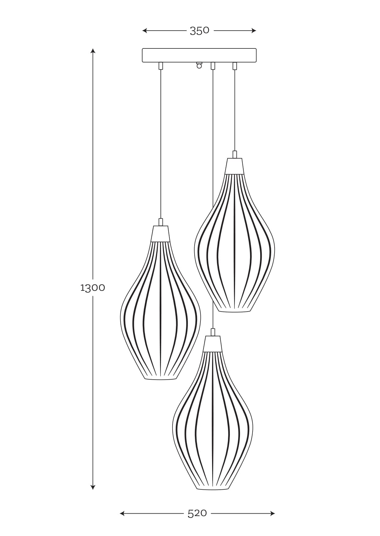 Lampa wisząca SAVAI Famlight