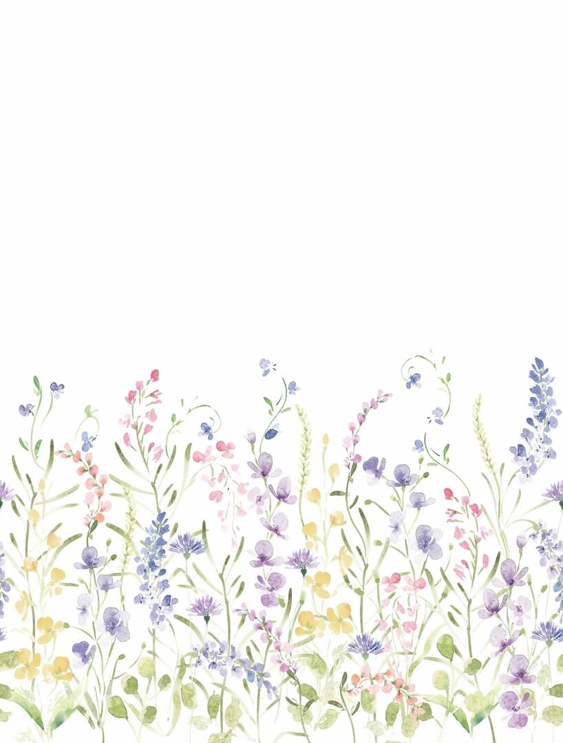 Mural polne kwiaty Decoprint CW6120-1 Spring Flowers Cute Walls