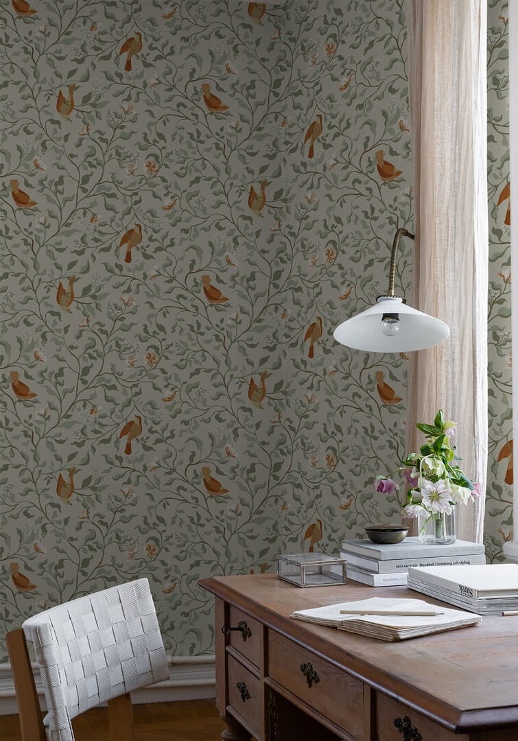 Tapeta botaniczna Duro 534-01 Josefin Beige Flora